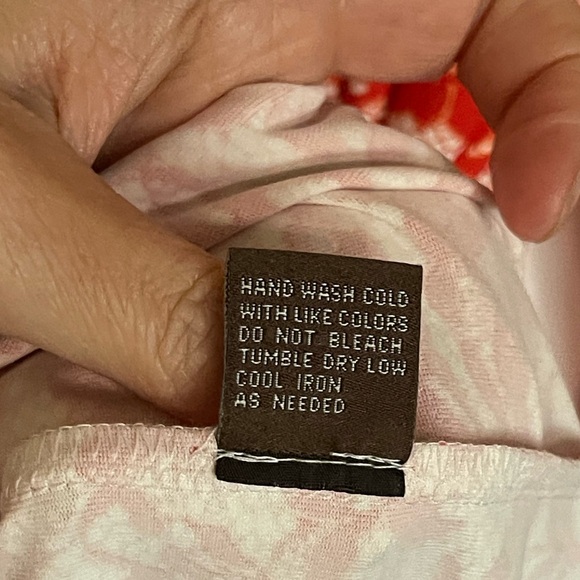 J Mclaughlin Blythe Catalina Cloth Faux Wrap Dress Preppy 3/4 Sleeve Floral Lrg - Picture 6 of 7